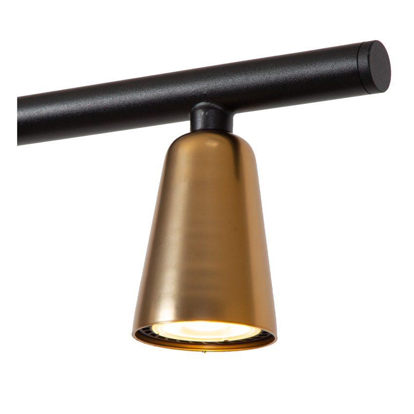 Lucide Essential Tiana - Suspension - 4xGU10 (MR16) - Couleur champagne