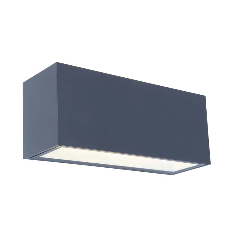 Ecl. ext. applique muraleLED up&down large gris foncé 4000K 3300LM 42W