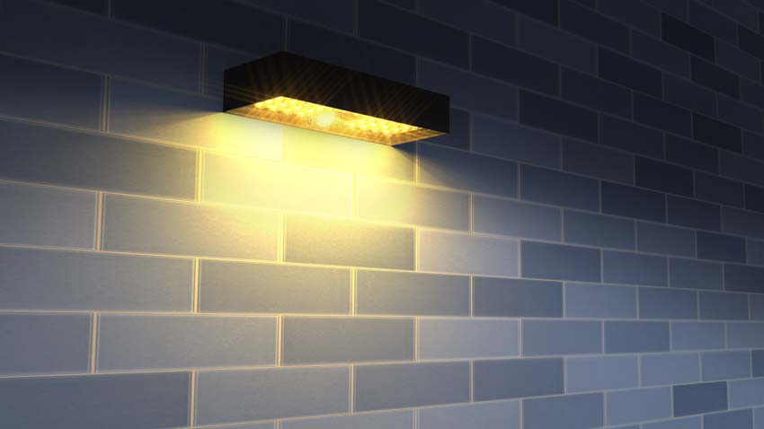 Spot LED extérieur projectline - noir - LED - 10W - IP65 - détecteur - solaire