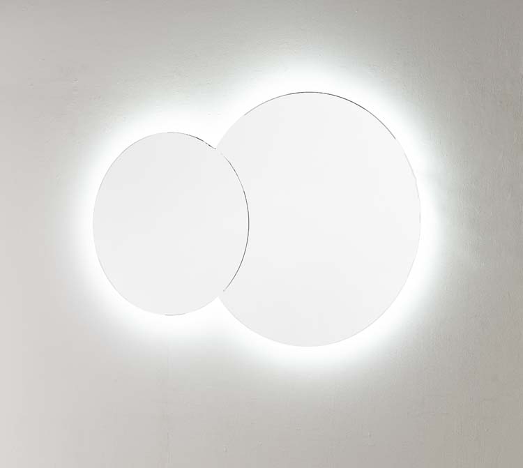 Miroir Cloud rond LED + anti-buée Ø60+Ø80cm