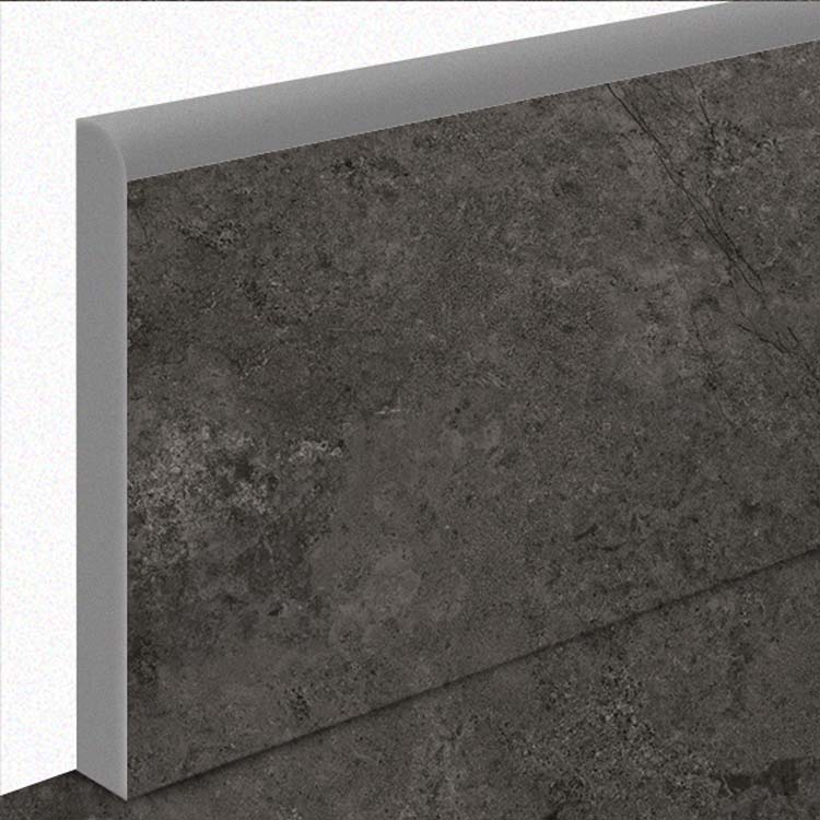 Plinthe Forte di marmi brillant anthracite 7x60cm