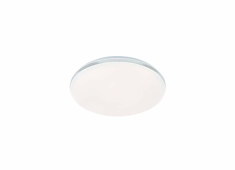 Plafonnier blanc chrome LED 24W 1700LM diam 33cm