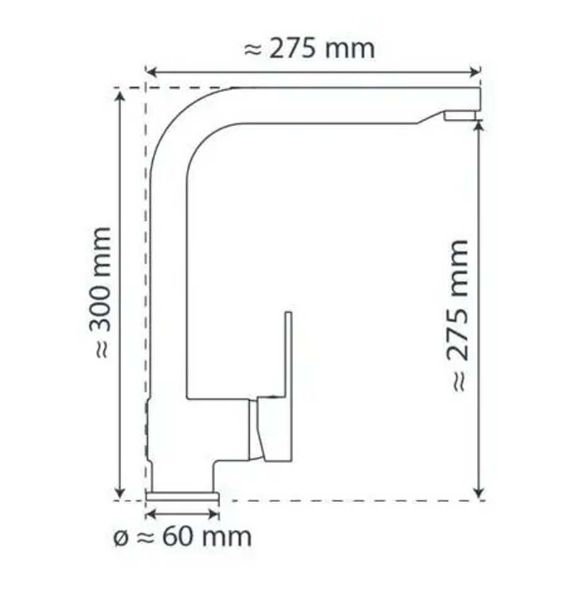 Robinet de cuisine Florence inox