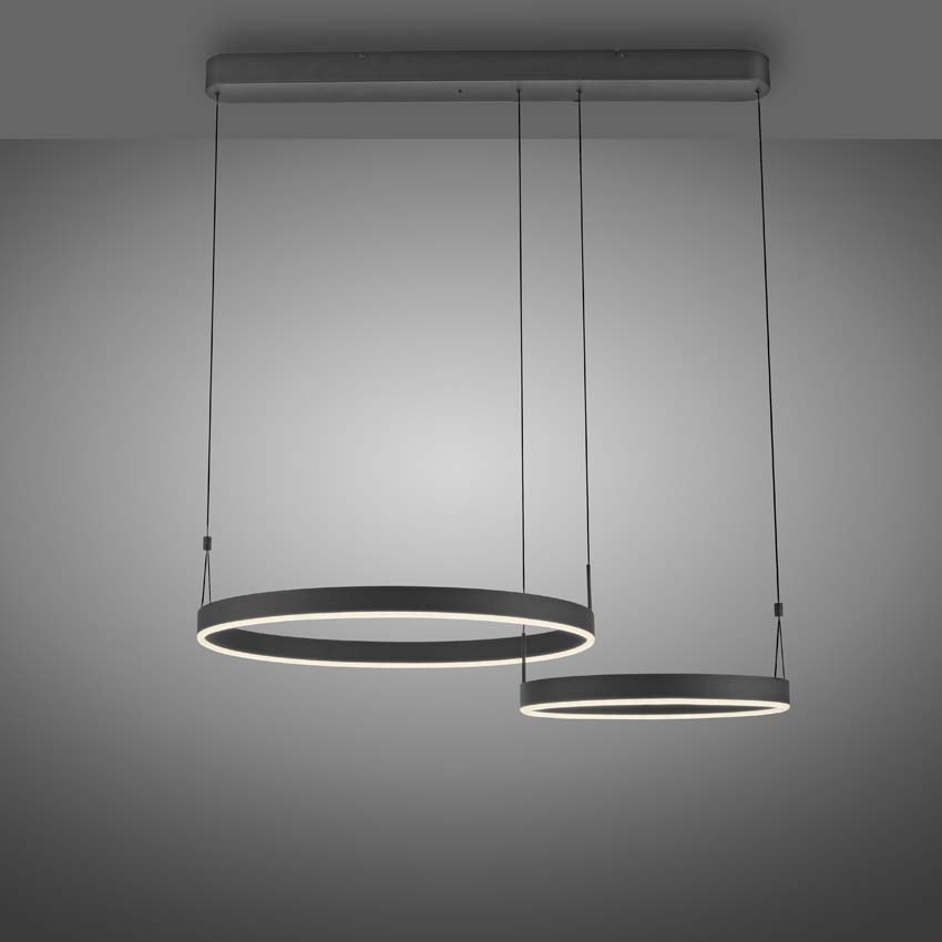 Hanglamp - dimbaar - 1x25W/1x16W - incl lamp - wit - 2200 lumen - 2700-5000K