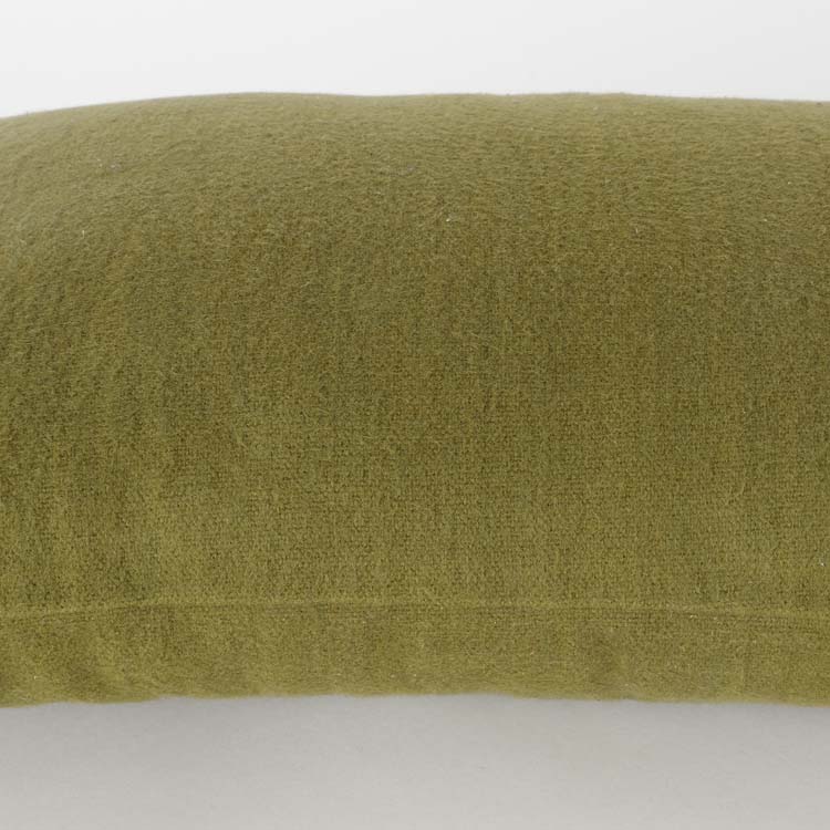 Coussin cotton vert olive 55x35x10 cm