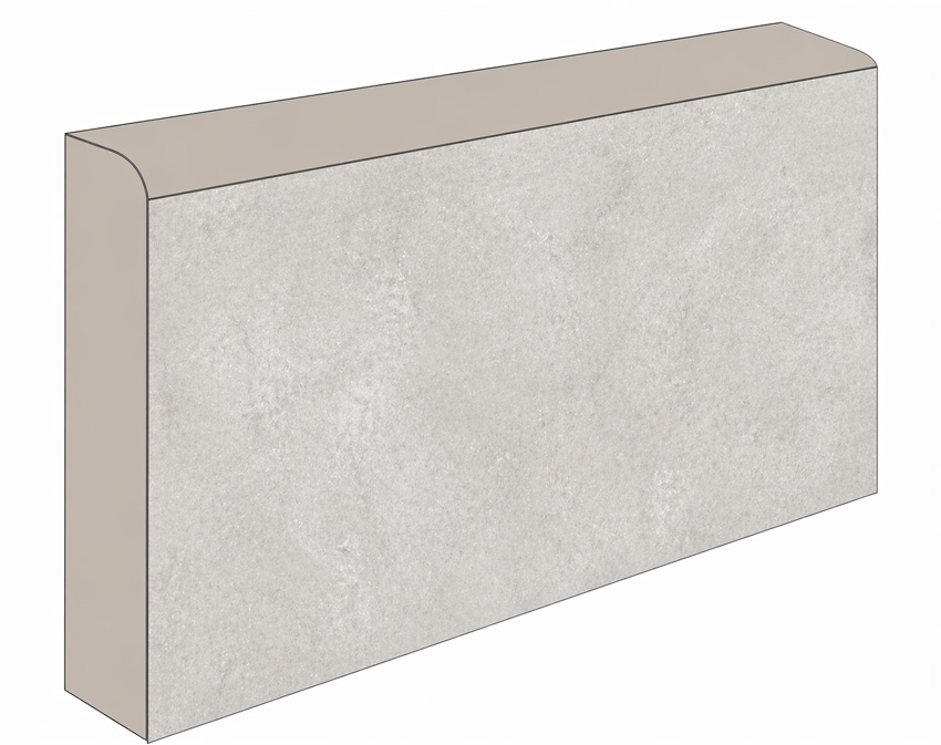 Plinthe Stone Union Earth gris 7x60cm