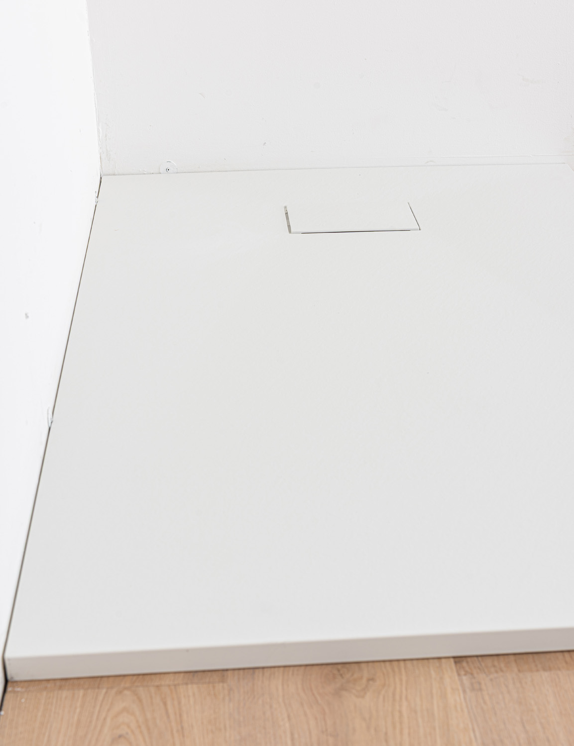 Receveur de douche Moby SMC blanc mat aspect ardoise 120x80cm