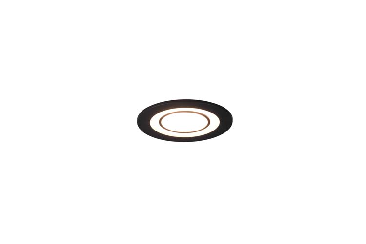 Inbouwspot LED zwart diam8.2cm 5W 450LM 3000K