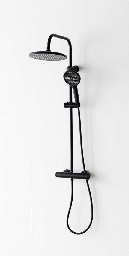Set de douche Steve mitigeur noir