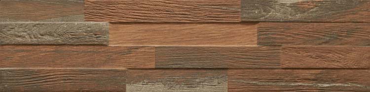 Wandtegel Tasmania mat bruin 15x61cm