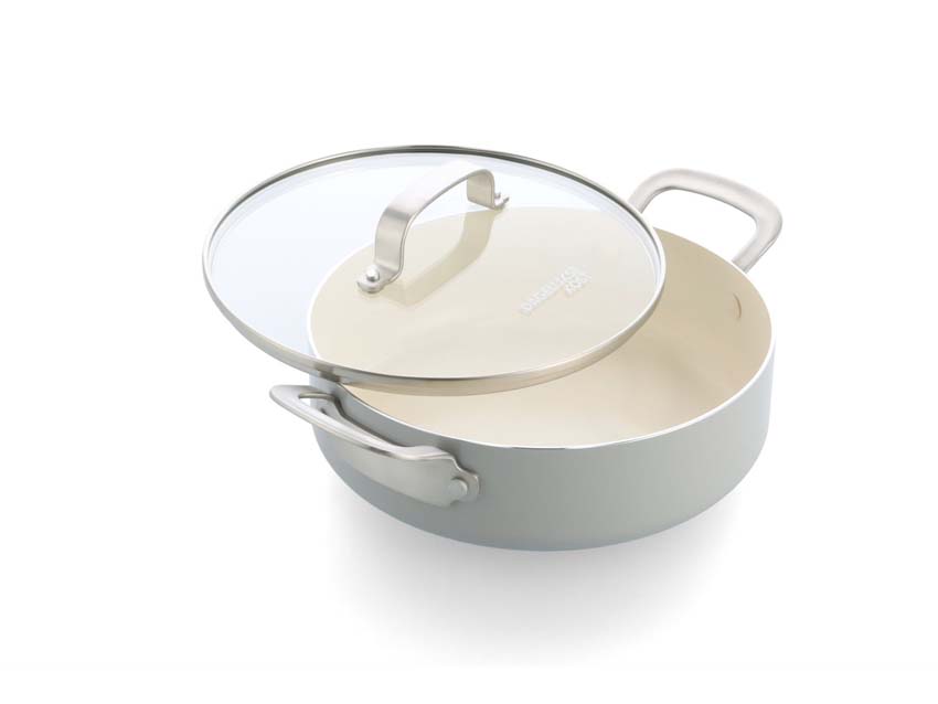 Poêle à ragout avec couvercle Dagelijkse Kost Proline Ø24cm avec revêtement antiadhésif en céramique sans PFAS