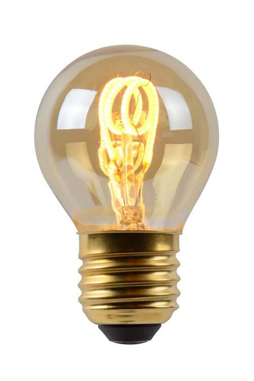Ampoule filament - ambre - dimmable - Ø4,5cm - E27 - 3W