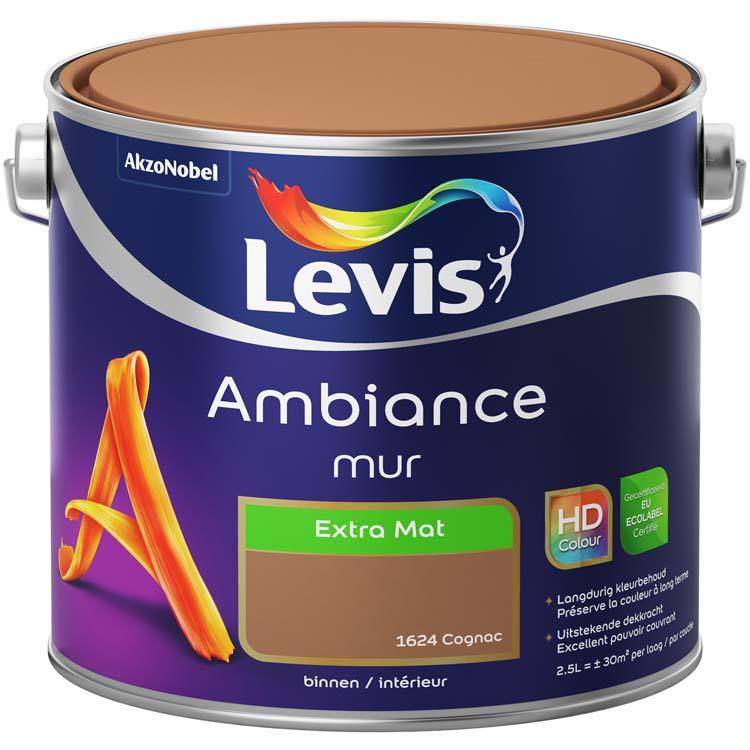 Levis muurverf Ambiance mur extra mat 2.5l cognac