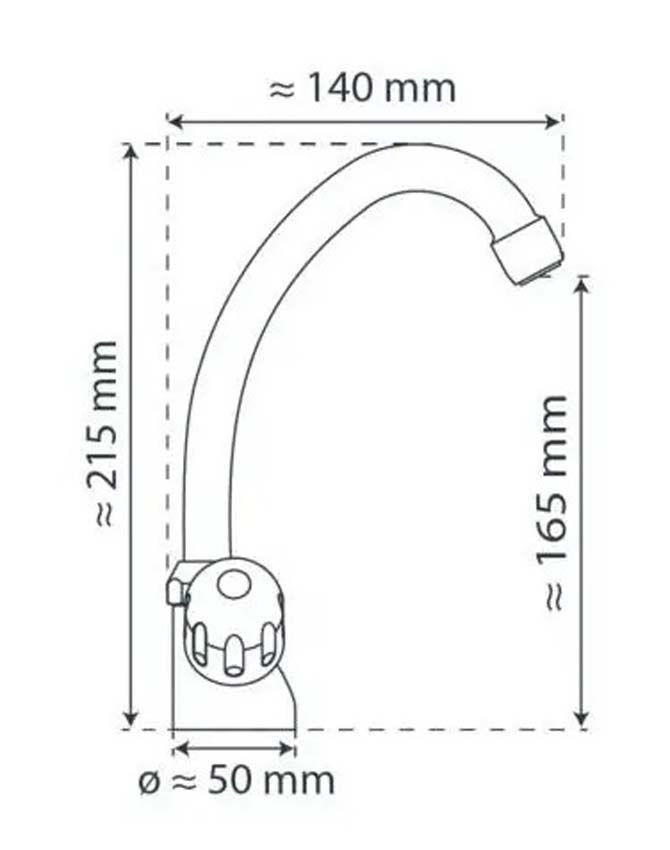 Robinet de cuisine Perdita chrome basse pression