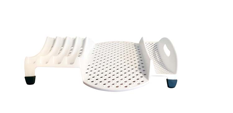 Afdruiprek compact kunststof wit