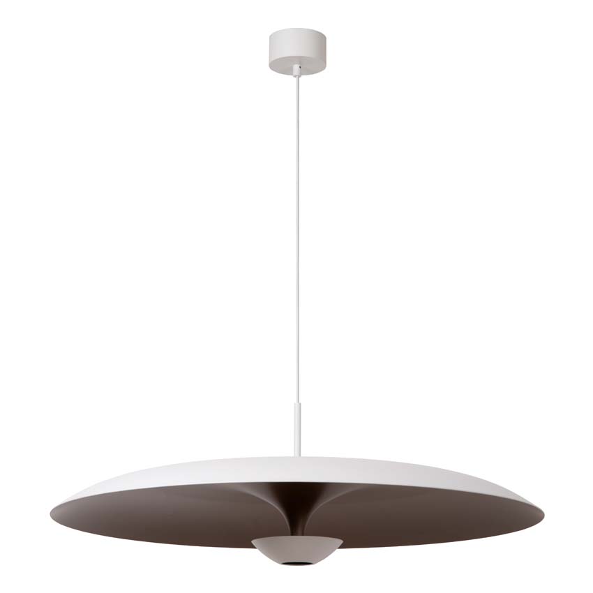 Lucide Premium Kenneth - Suspension - Ø80cm - LED dimmable - 1x22W 2700K - Blanc