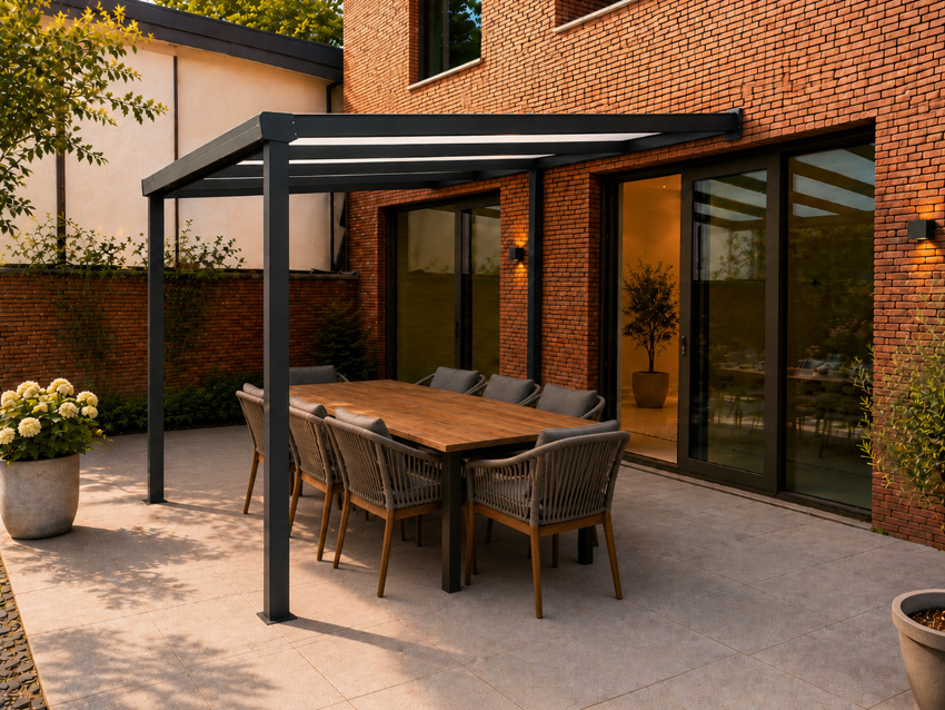 Toiture de terrasse Shadow anthracite 3x3m