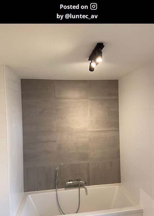 Plafondlamp - zwart - 3xGU10 - 5W - IP44