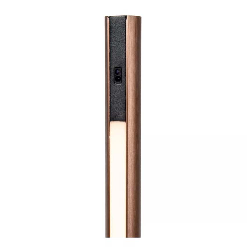 Lucide Vibes Equinox - Lampadaire - LED dimmable - CCT - 1x26W 2700K/4000K - Capteur de mouvement manuel - Café