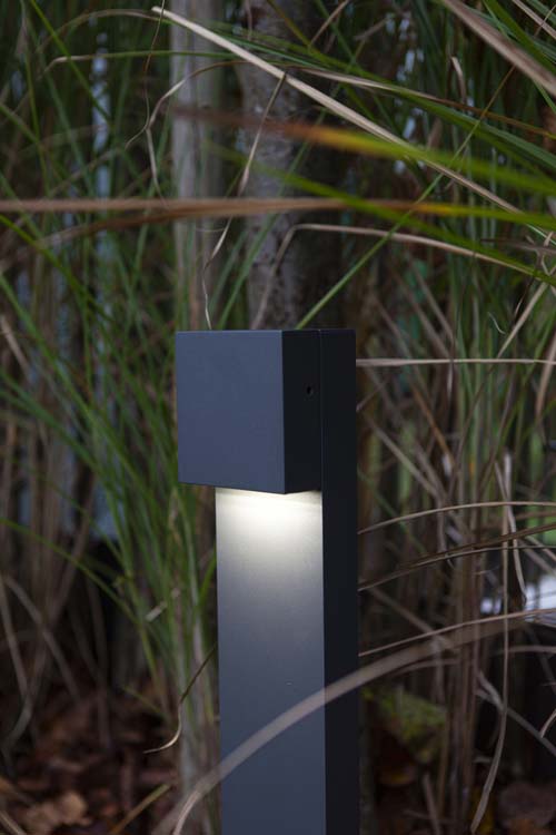 Buitenverl lantaarn LED donkergrijs 4000K 800LM 9.2W