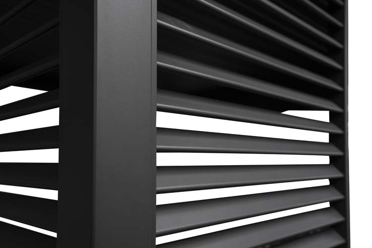 Panneau d'ambiance lamelles pour pergola anthracite 0,93x2,38m manuel