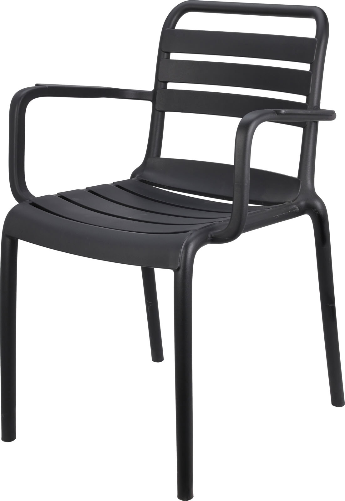 Chaise de jardin polypropylène noir 60x58x83cm empilable