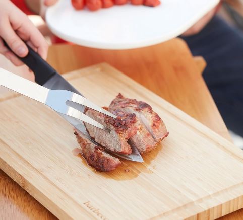 Set BBQ Barbecook 3 pièces acier inoxydable/bois