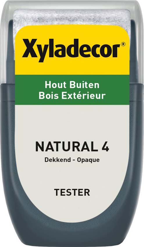 Tester houtbeits Xyladecor natuurlijk effect naturel 04 30ML