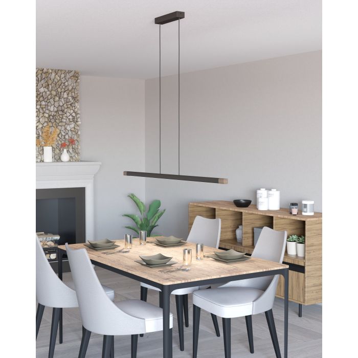Lampe suspendue Lis Alu - L1260mm - 22W - 2700LM
