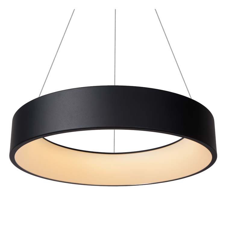 Lucide TALOWE LED - Suspension - Ø 60 cm - LED Dim. - 1x39W 3000K - Noir