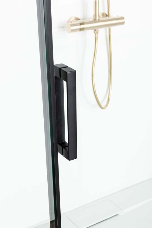 Doucheschuifdeur Uno zwart 137-140x200cm