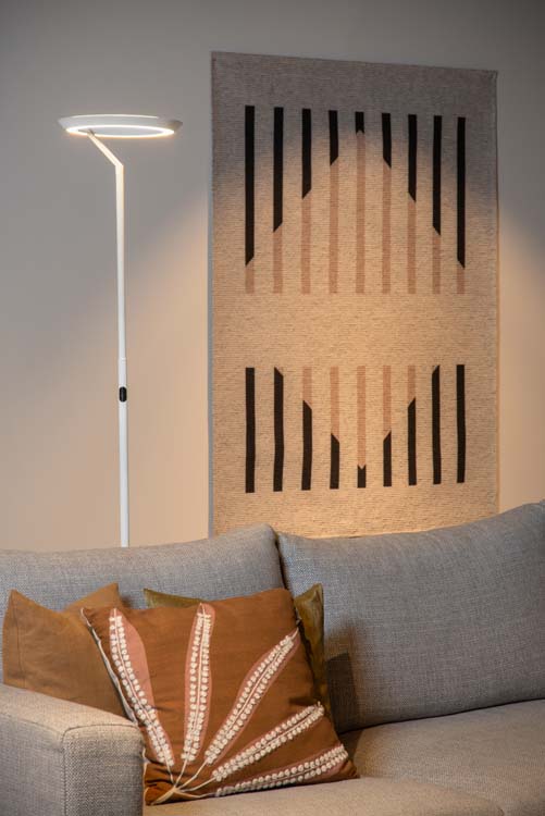 Vloerlamp - Ø 28 cm - Dimbaar - 21W - 2700K - wit