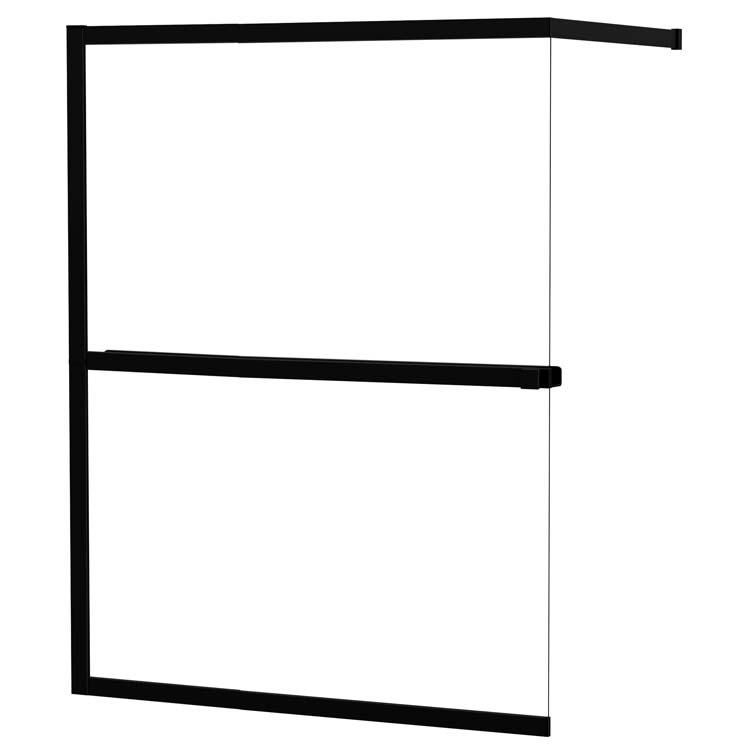 Douchewand Azra 160 x 200 cm mat zwart