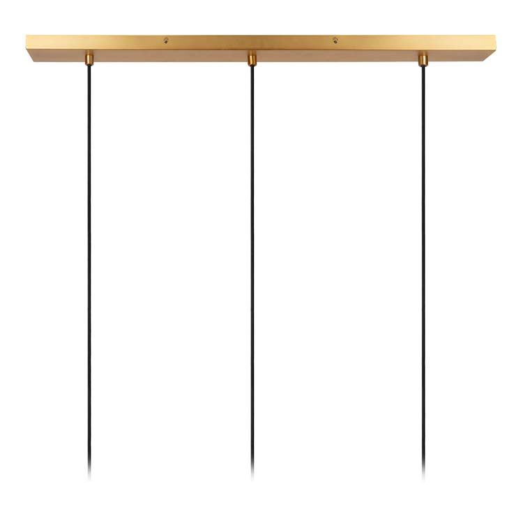 Hanglamp - zwart/goud - dimbaar - 3xE27 - 40W