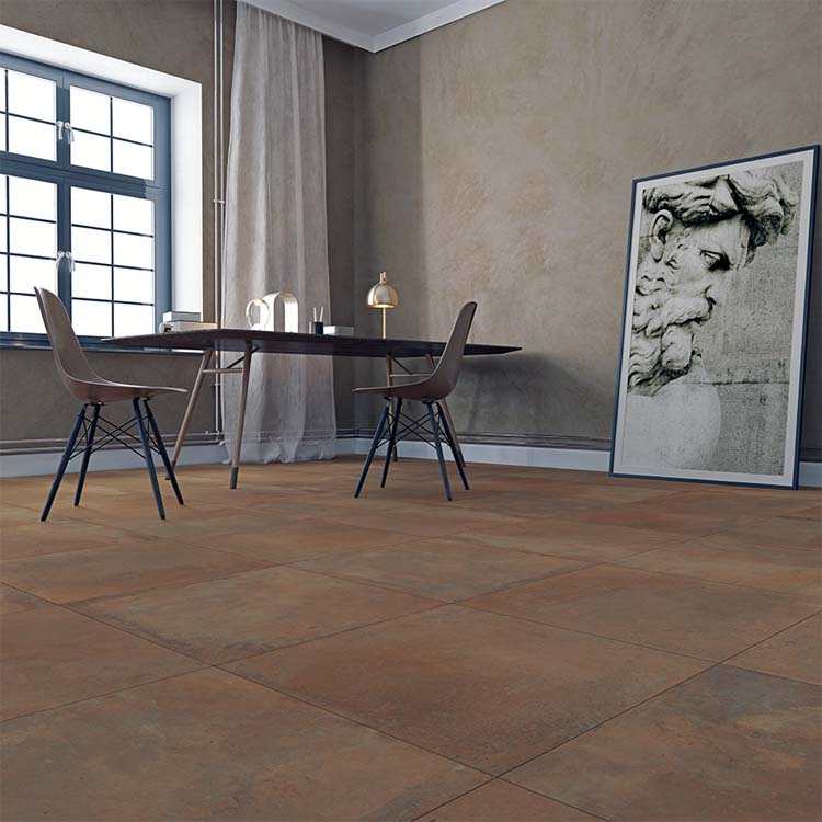 Carrelage de sol et mural Grunge Oxido rouille 60x60cm