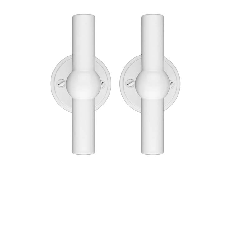 Poignée de porte pro grado T+T blanc sans rosace