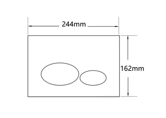 Plaque de commande Kody blanc mat compatible avec UP320 réservoirs de chasse