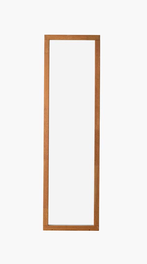 Châssis fixe Trae bois Meranti 46mm naturel L600xH2100mm
