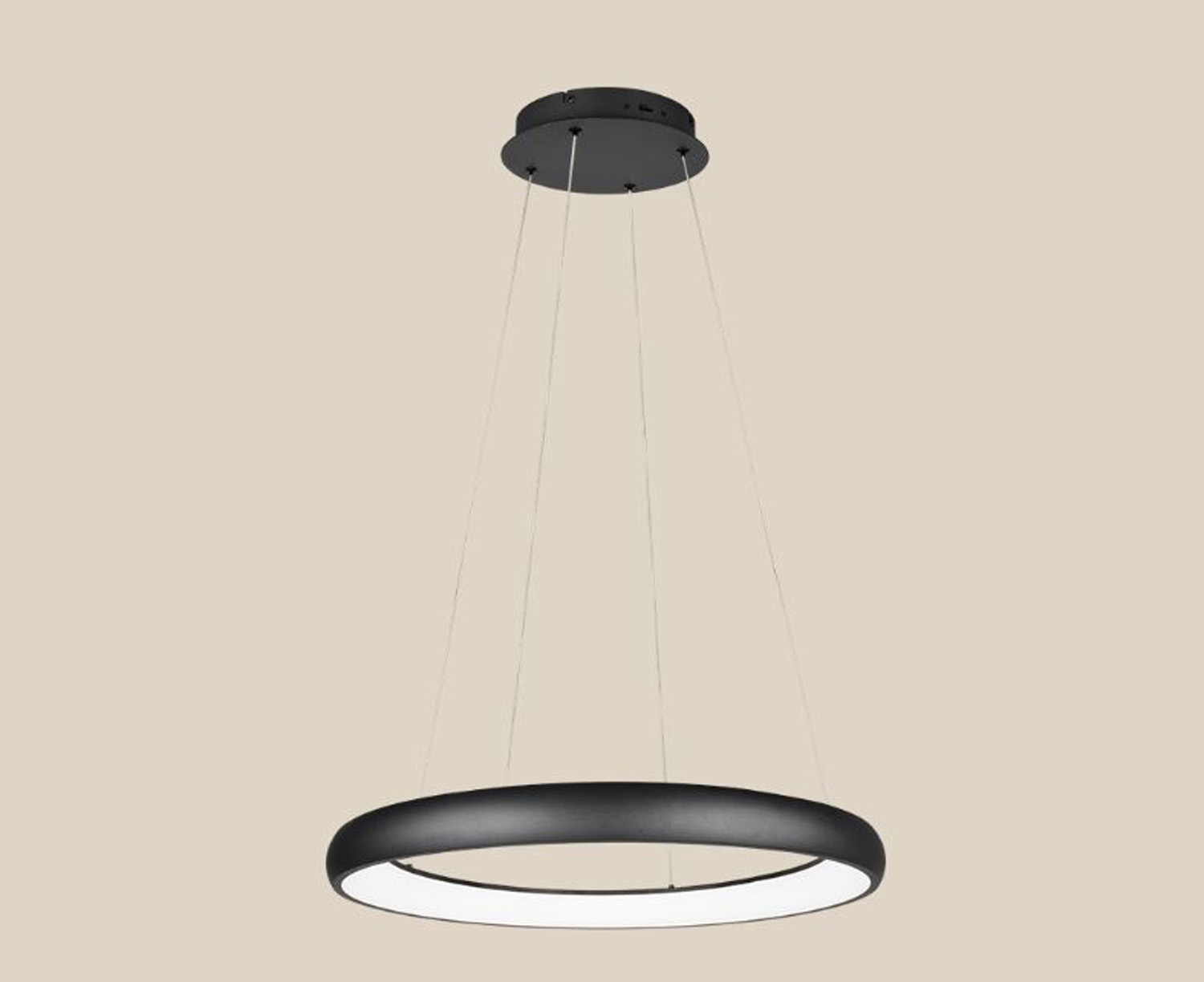 Suspension - noir - Ø75x150cm - dimmable - LED - 1x59W - 2300-4000K