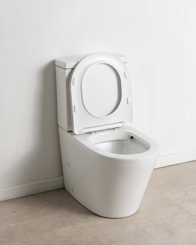 Toilettes sur pied Gerok sans rebord blanc