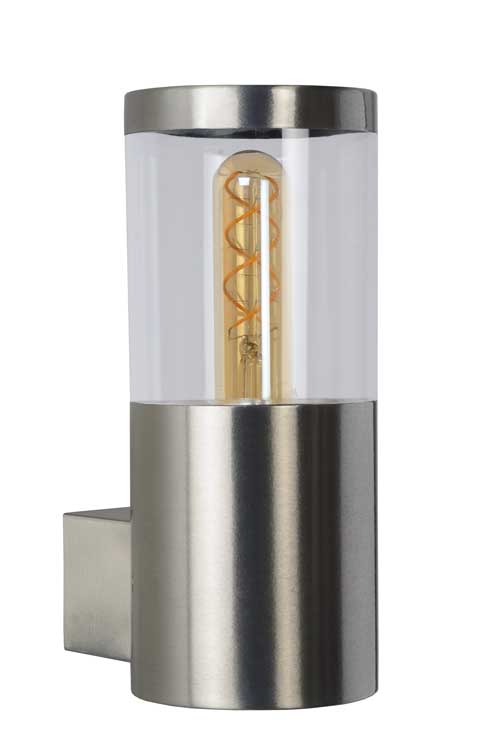 Lucide FEDOR - Wandlamp Buiten - E27 - IP44 - Mat chroom
