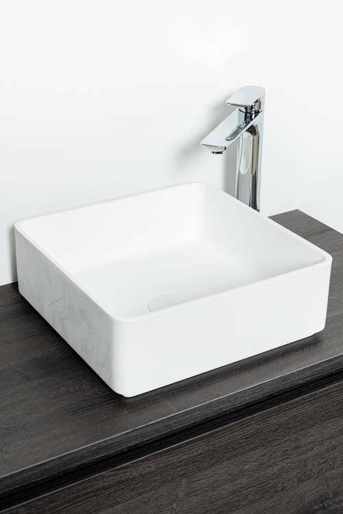 Opbouwkom Minnie glanzend wit 37x37x13cm