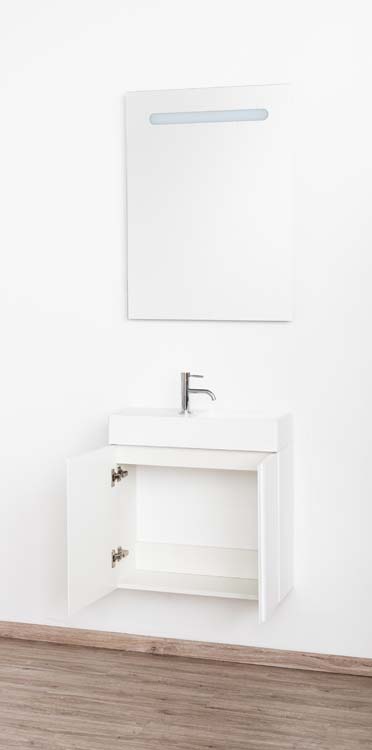 Meuble Ayko blanc 594 mm L/R lav blanc mat