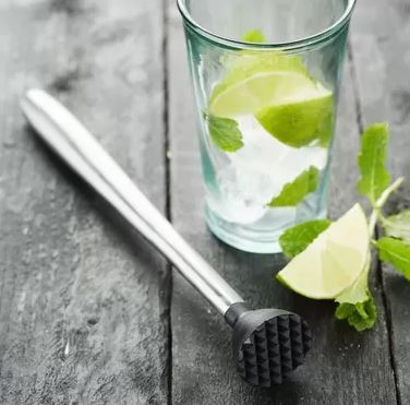 Pilon à cocktail professionnel en acier inoxydable 23,7 cm