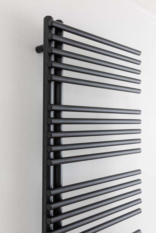 Radiateur sèche-serviettes Dexter simple 180x60cm noir 970Watt