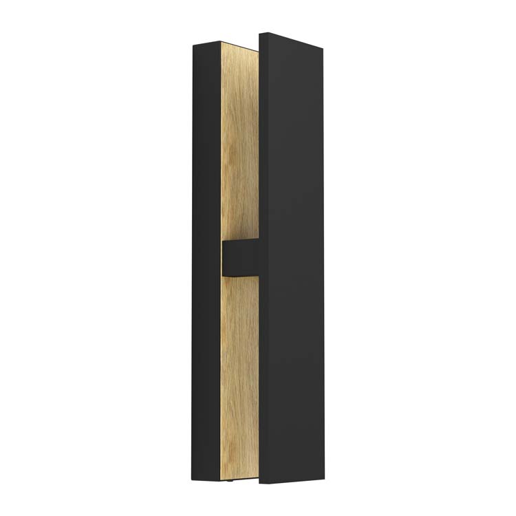 Wandlamp buiten Costo LED IP44 Zwart/hout 