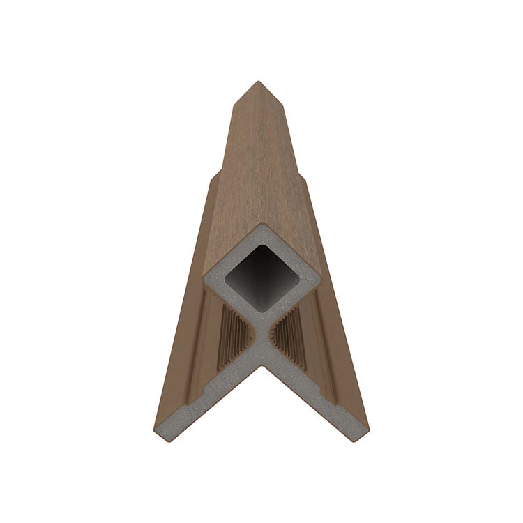 Hoekprofiel line up outdoor composiet teak 7x8x300cm