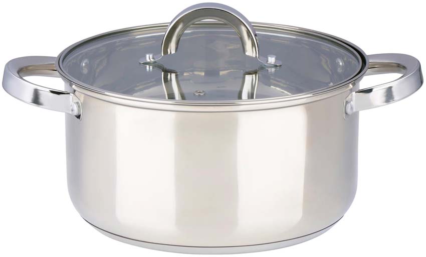 Casserole avec couvercle argent Ø22cm