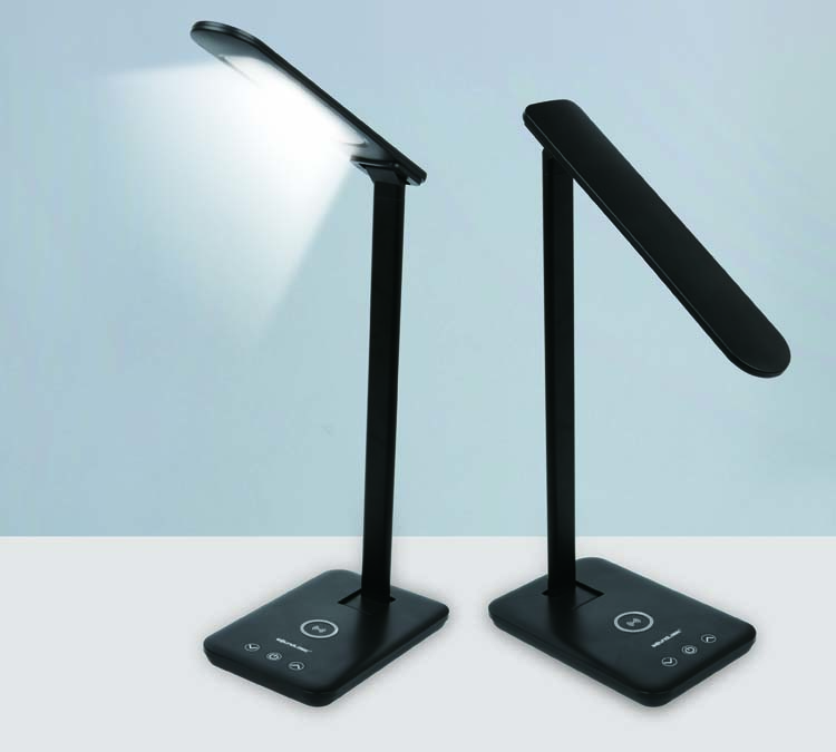 Lamp zwart en draadloze oplader 10 W