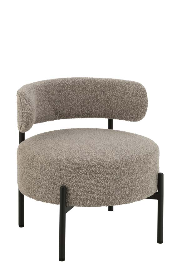 Lounge stoel Boucle grijs
